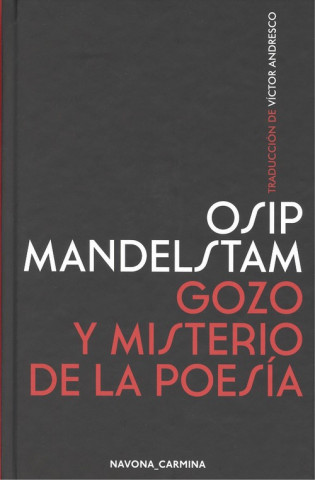 Carte GOZO Y MISTERIO DE LA POESÍA OSIP MANDELSTAM