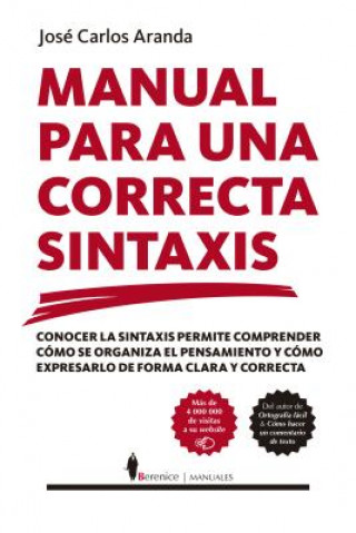 Kniha MANUAL PARA UNA CORRECTA SINTAXIS JOSE CARLOS ARANDA