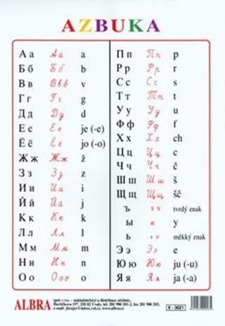 Knjiga Azbuka - tabulka A4 lamino 