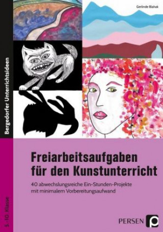 Livre Freiarbeitsaufgaben für den Kunstunterricht Gerlinde Blahak