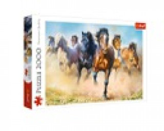 Hra/Hračka Puzzle 2000 Galopujące stado koni 