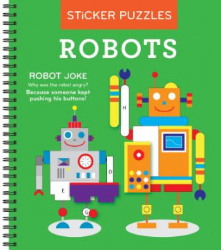 Книга Brain Games - Sticker by Letter: Robots (Sticker Puzzles - Kids Activity Book) Publications International Ltd