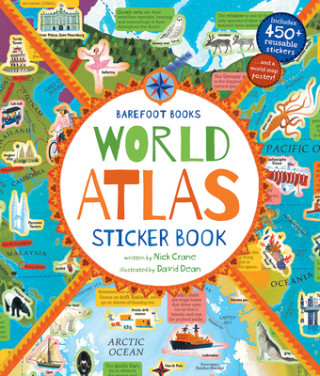 Kniha World Atlas Sticker Book David Dean