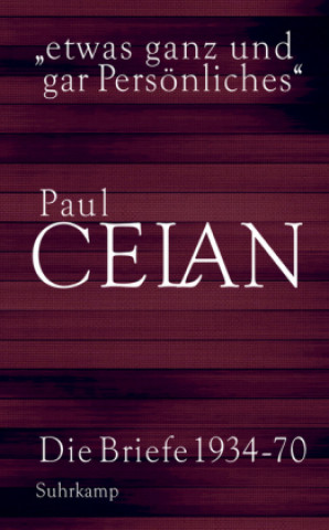 Könyv »etwas ganz und gar Persönliches« Paul Celan