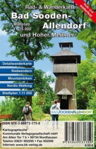 Nyomtatványok Bad Sooden-Allendorf und Hoher Meißner Kkv Kartographische Kommunale Verlagsgesellschaft Mbh