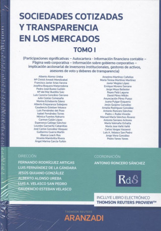 Książka SOCIEDADES COTIZADAS Y TRANSPARENCIA EN LOS MERCADOS ANTONIO RONCERO SANCHEZ