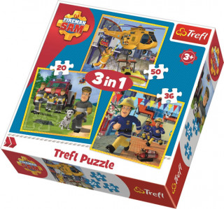 Game/Toy Puzzle Požárník Sam 3v1 