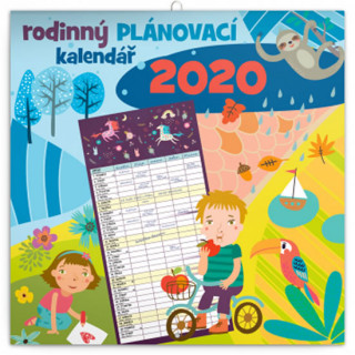 Papírenské zboží Rodinný plánovací kalendář 2020 