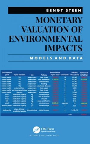 Könyv Monetary Valuation of Environmental Impacts STEEN
