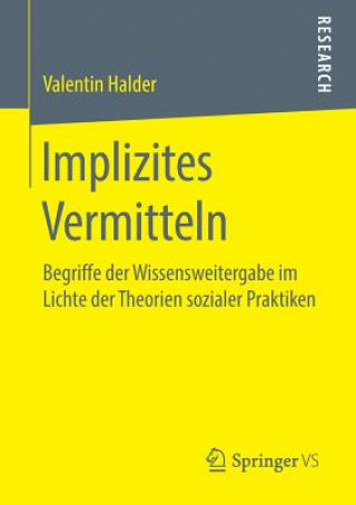 Knjiga Implizites Vermitteln Valentin Halder