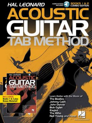 Livre Hal Leonard Acoustic Guitar Tab Method - Combo Edition: Books 1 & 2 with Online Audio, Plus Bonus Material Hal Leonard Corp