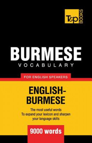 Kniha Burmese vocabulary for English speakers - 9000 words Andrey Taranov