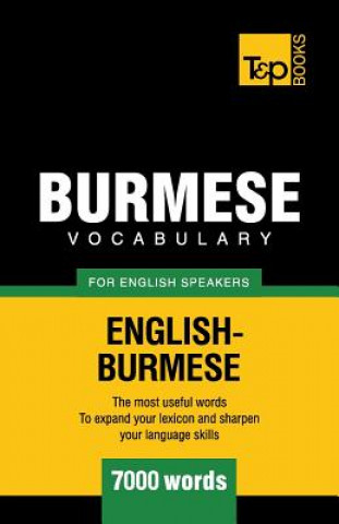 Kniha Burmese vocabulary for English speakers - 7000 words Andrey Taranov