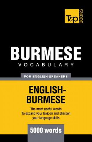 Kniha Burmese vocabulary for English speakers - 5000 words Andrey Taranov