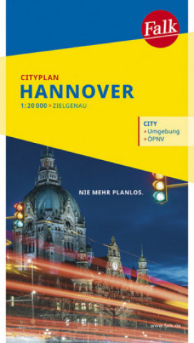 Materiale tipărite Falk Cityplan Hannover 1:20.000 