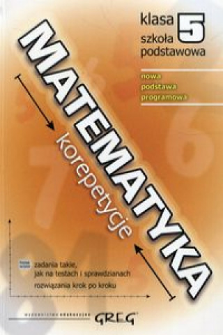 Kniha Matematyka 5 korepetycje szkoła podstawowa Gancarczyk Roman