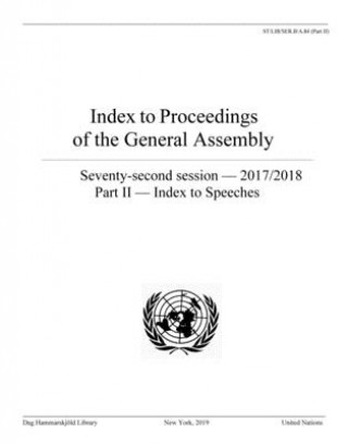 Carte Index to proceedings of the General Assembly United Nations Publications