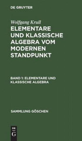 Carte Elementare und klassische Algebra Wolfgang Krull