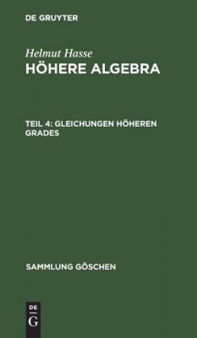 Buch Gleichungen hoeheren Grades Helmut Hasse