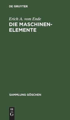 Book Maschinenelemente Erich A. vom Ende