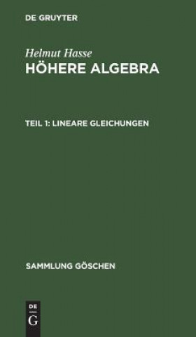 Book Lineare Gleichungen Helmut Hasse