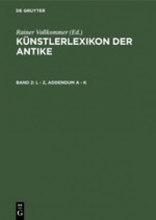 Książka L - Z, Addendum A - K Rainer Vollkommer