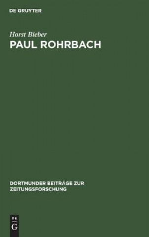 Knjiga Paul Rohrbach Horst Bieber