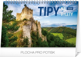 Calendar / Agendă Stolový kalendár Tipy na výlety 2020 