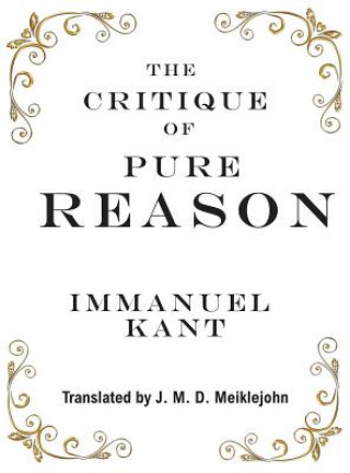 Kniha Critique of Pure Reason Immanuel Kant