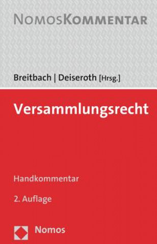 Kniha Versammlungsrecht Michael Breitbach