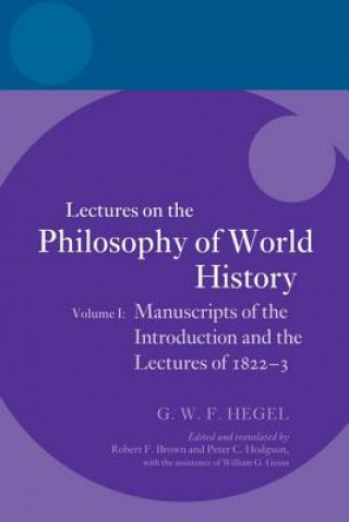 Buch Hegel: Lectures on the Philosophy of World History, Volume I Robert F. Brown