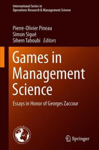 Knjiga Games in Management Science Pierre-Olivier Pineau