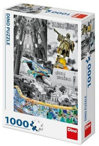Hra/Hračka Puzzle 1000 Barcelona koláž 