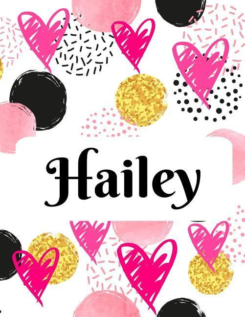 Kniha Hailey: Personalized Name Journal with Blank Lined Paper Perky Pages