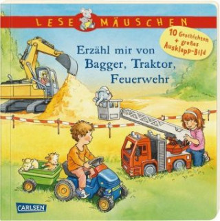 Kniha Lesemäuschen: Erzähl mir von Bagger, Traktor, Feuerwehr Annette Moser