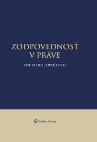 Kniha Zodpovednosť v práve Jozef Vozár