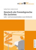 Книга Deutsch als Fremdsprache für Juristen Lothar Bunn