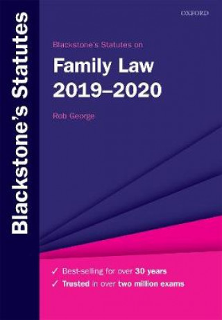 Carte Blackstone's Statutes on Family Law 2019-2020 ROB GEORGE