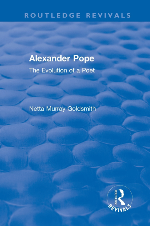 Libro Alexander Pope GOLDSMITH