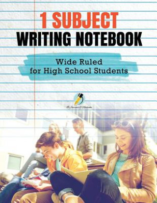 Książka 1 Subject Writing Notebook Wide Ruled for High School Students Journals and Notebooks