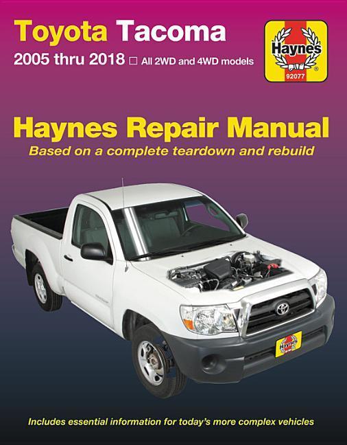 Carte Toyota Tacoma 2006 Thru 2018 Haynes Repair Manual Haynes Publishing