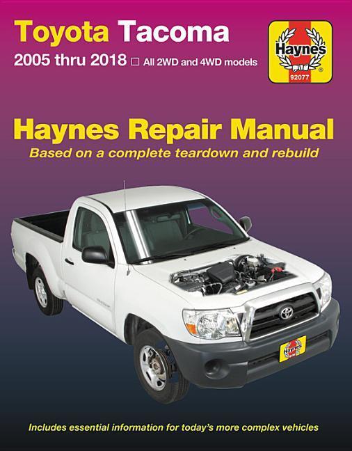 Książka Toyota Tacoma 2006 Thru 2018 Haynes Repair Manual Haynes Publishing