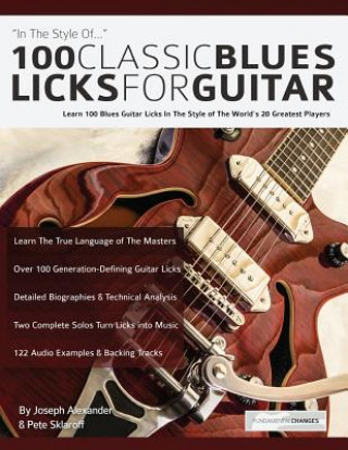 Book 100 classic blues licks for guitar Joseph Alexander