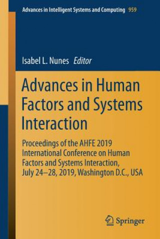 Książka Advances in Human Factors and Systems Interaction Isabel L. Nunes