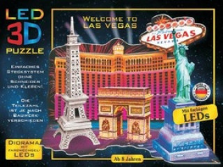 Hra/Hračka LED 3D Puzzle Vítejte v Las Vegas I. M.