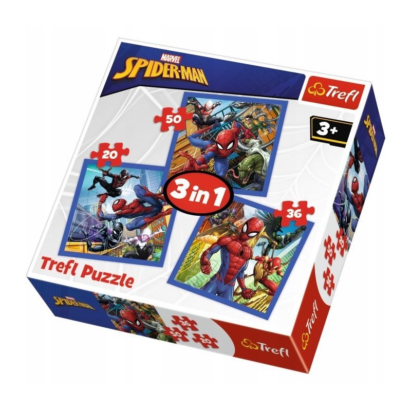 Joc / Jucărie Puzzle Spiderman 3v1 