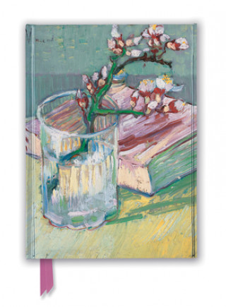 Kalendář/Diář Vincent van Gogh: Flowering Almond Branch (Foiled Journal) Flame Tree Studio