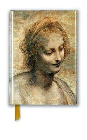 Naptár/Határidőnapló Leonardo da Vinci: Detail of the Head of the Virgin (Foiled Pocket Journal) Flame Tree Studio