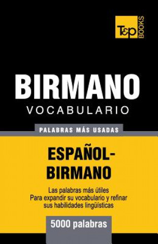Kniha Vocabulario Espanol-Birmano - 5000 palabras mas usadas Andrey Taranov