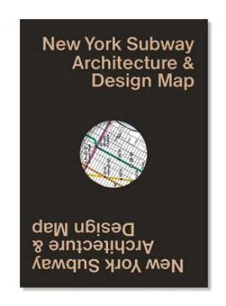 Tiskovina New York Subway Architecture & Design Map Sandra Bloodworth